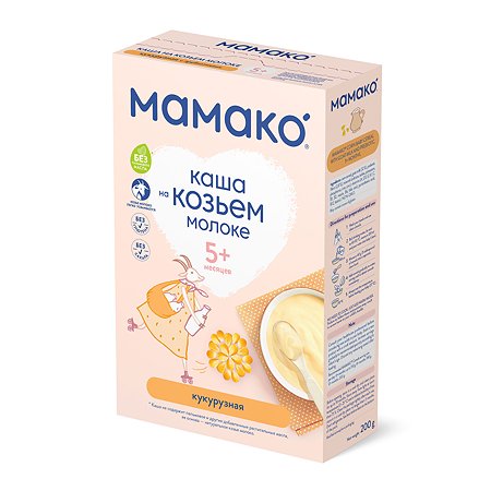 Каша Мамако кукурузная с пребиотиком на козьем молоке 200г с 5месяцев
