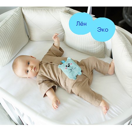 Игрушка-грелка Мякиши с вишнёвыми косточками Крошка Мишка для новорожденных от коликов подарок - фото 5