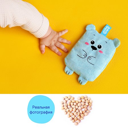 Игрушка-грелка Мякиши с вишнёвыми косточками Крошка Мишка для новорожденных от коликов подарок - фото 7
