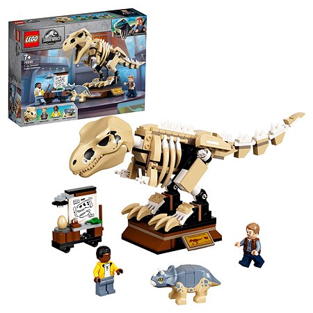 Конструктор LEGO Jurassic World Скелет тираннозавра на выставке 76940