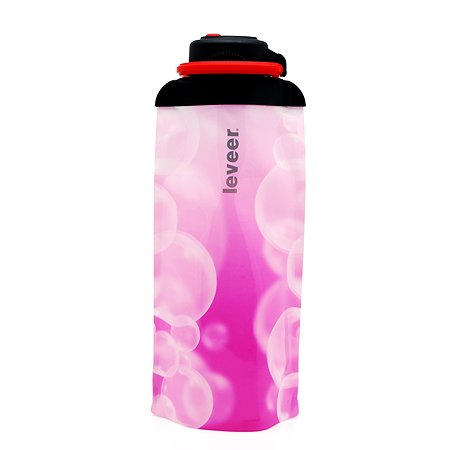Бутылка для воды складная VITDAM розовая 700мл B070PIW - фото 1