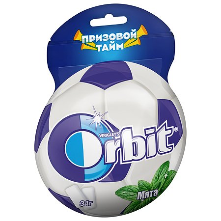 Жевательная резинка Орбит Мята 34г в форме мяча