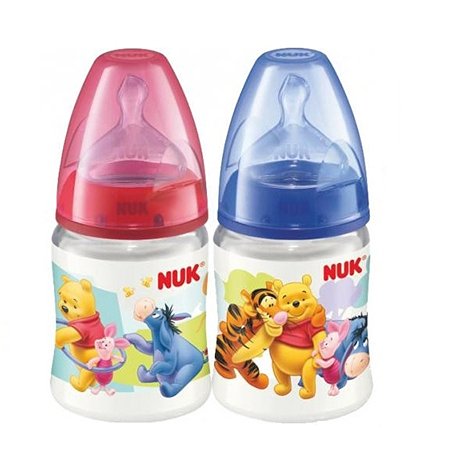 Бутылочка Nuk пластиковая Дисней First Choice 150 мл в ассортименте