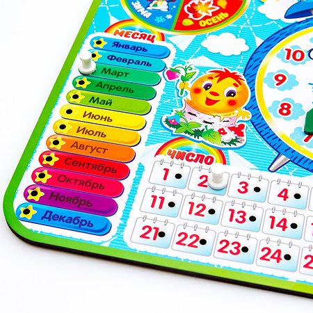 Развивающая игрушка WOODLANDTOYS Часы-календарь 4 094104 - фото 6
