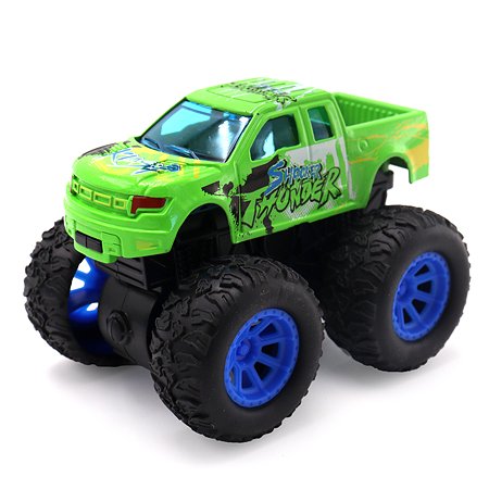 Машинка Funky Toys Пикап с синими колесами Зеленая FT8485-6
