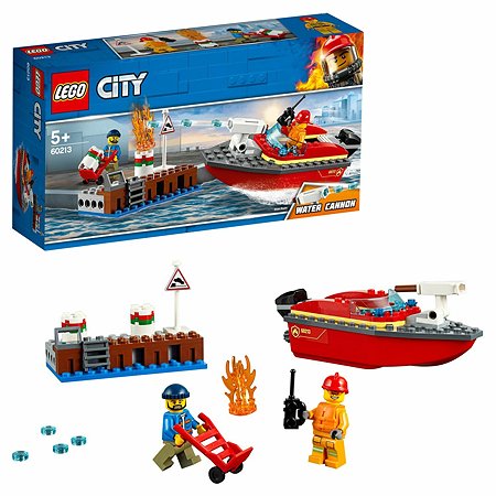Конструктор LEGO City Fire Пожар в порту 60213
