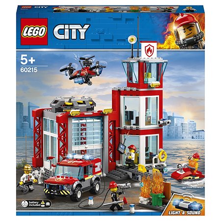 Конструктор LEGO City Fire Пожарное депо 60215 - фото 2