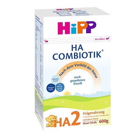 Смесь Hipp Combiotic 2 гипоаллергенная 500г с 6месяцев