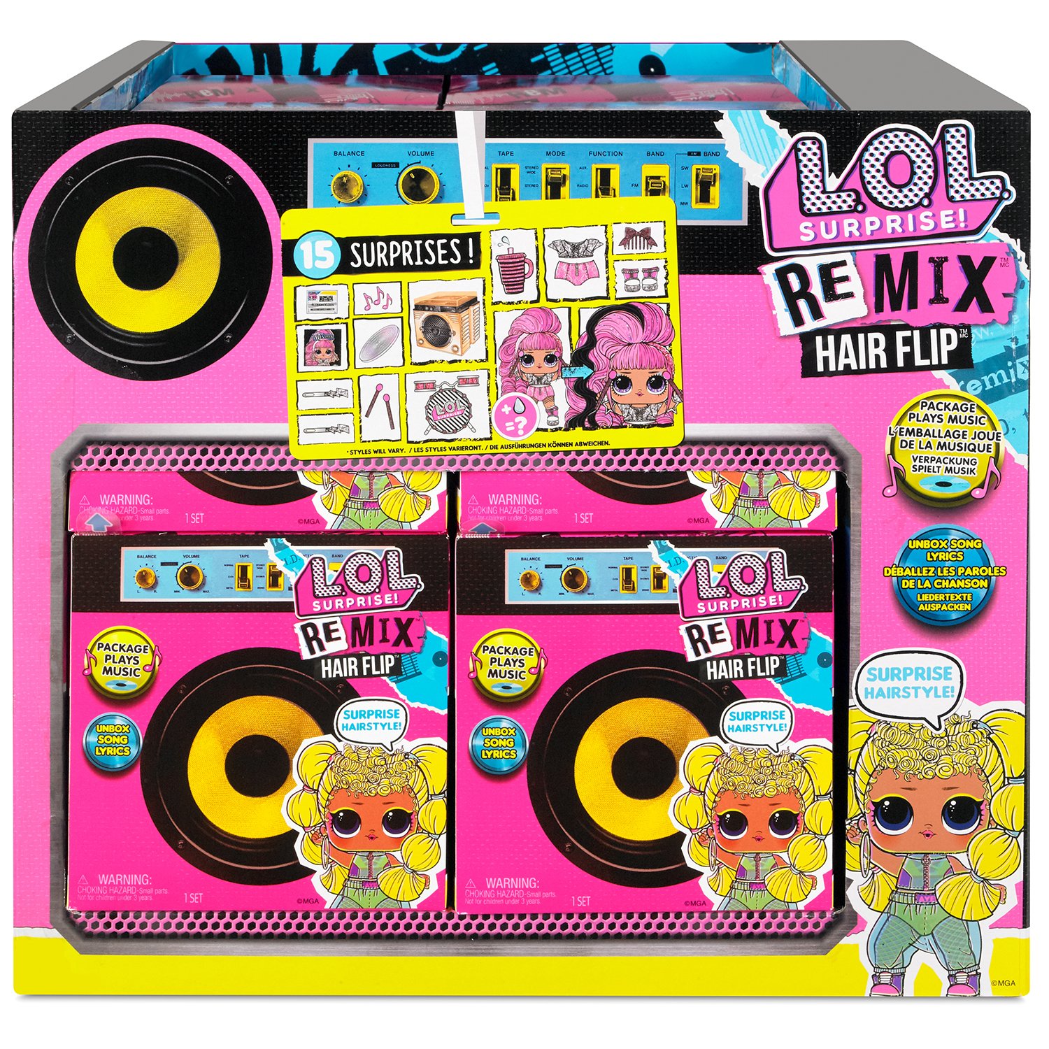 Кукла L.O.L. Surprise! Remix Hairflip Tots в непрозрачной упаковке (Сюрприз) 566960E7C - фото 12