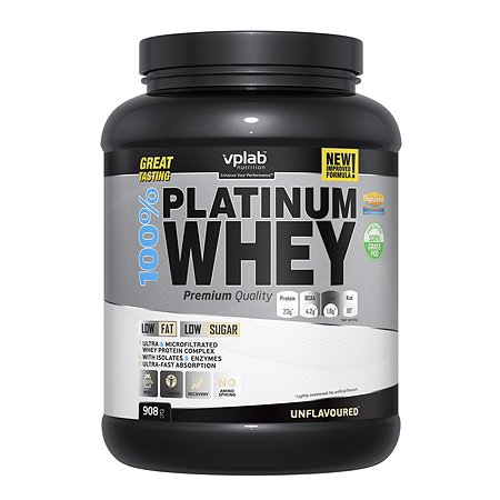 Протеин VPLAB Platinum Whey 100% натуральный 908г