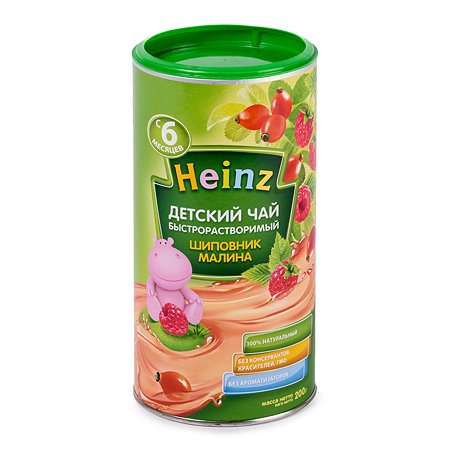 Чай Heinz гранулированный малина-шиповник 200г с 6месяцев
