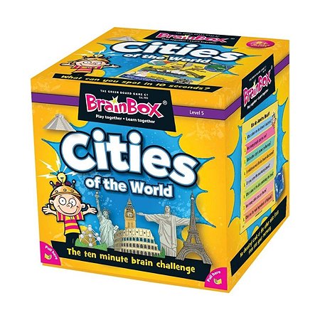 Настольная игра BrainBox Сундучок Знаний Cities of the World на английском языке
