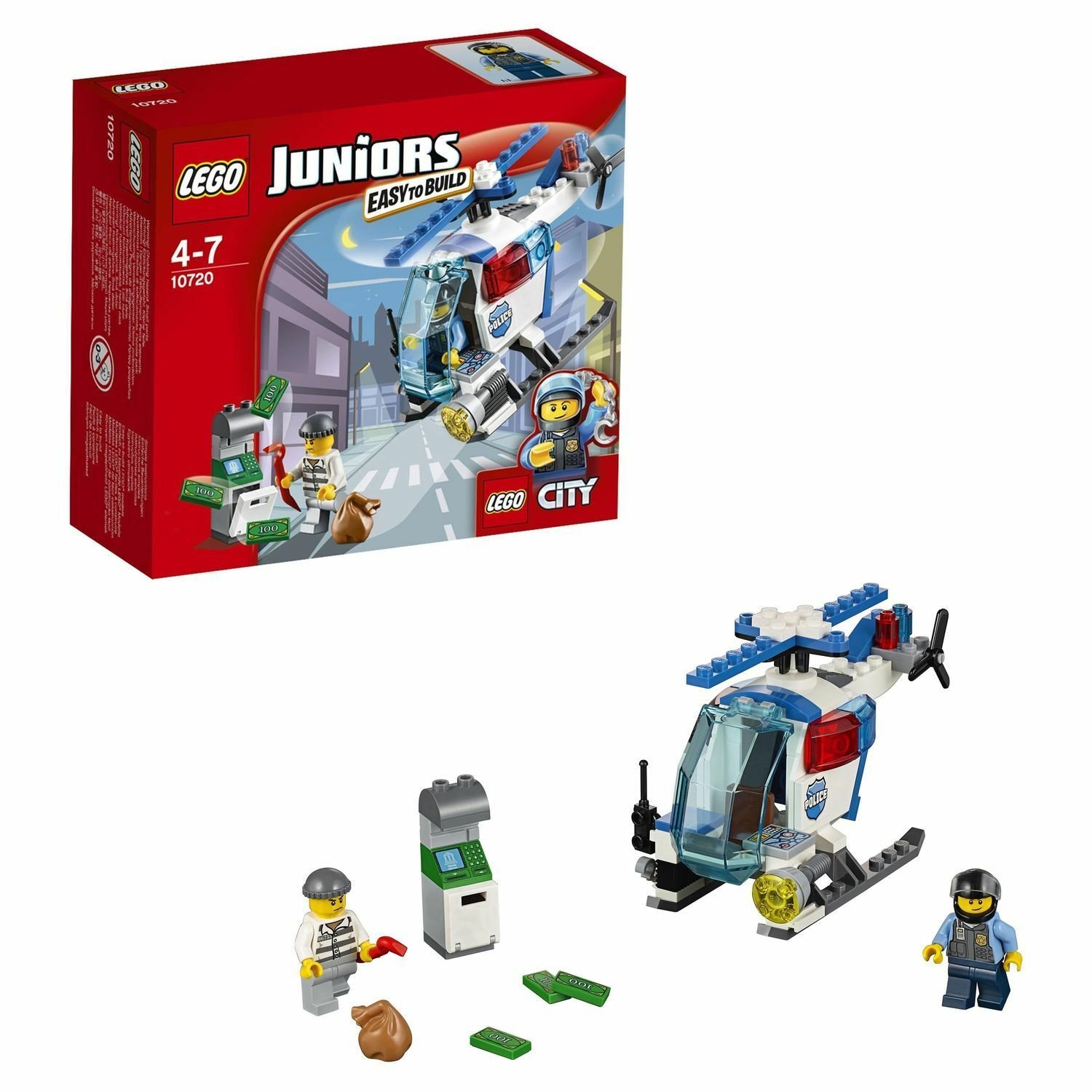 Конструктор LEGO Juniors Погоня на полицейском вертолёте (10720) - фото 1