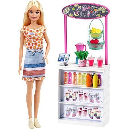 Набор игровой Barbie Смузи-бар GRN75 - фото 3