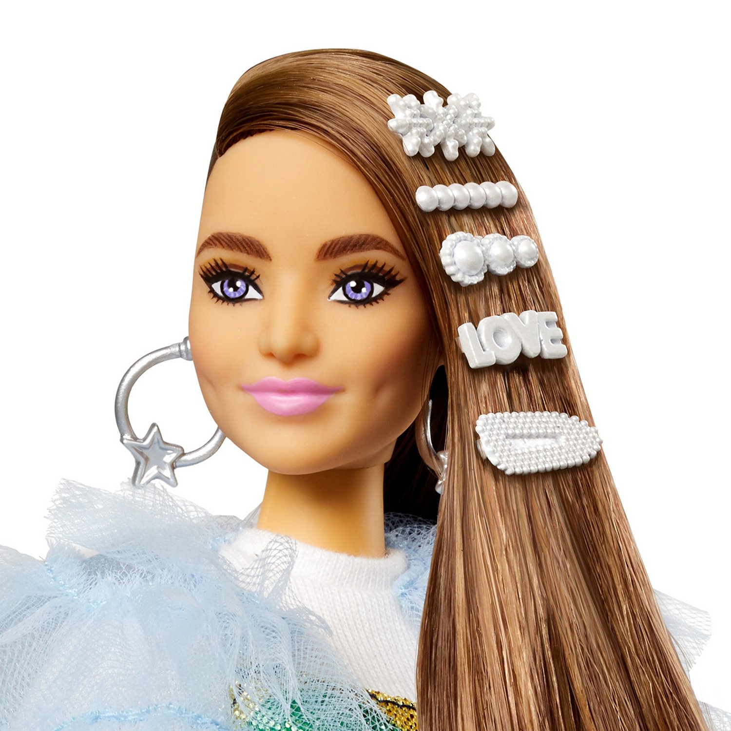 Кукла Barbie Экстра в радужном платье GYJ78 - фото 7