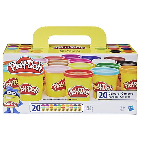 Пластилин Play-Doh 20цветов A7924EUC