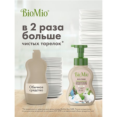 Пена для мытья посуды BioMio Bio-Foam без запаха 350мл - фото 4