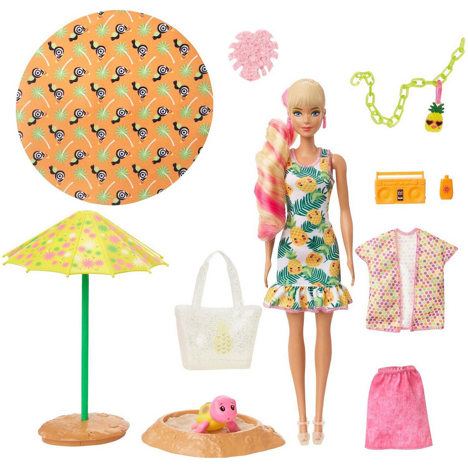 Набор игровой Barbie Кукла Ананас в непрозрачной упаковке (Сюрприз) GTN17 -...