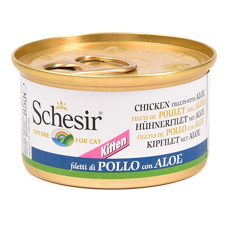 Корм влажный для кошек Schesir 85г куриное филе с алоэ