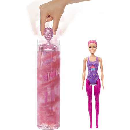Набор Barbie Кукла из серии Блеск Сменные прически в непрозрачной упаковке (Сюрприз) HBG39 - фото 7