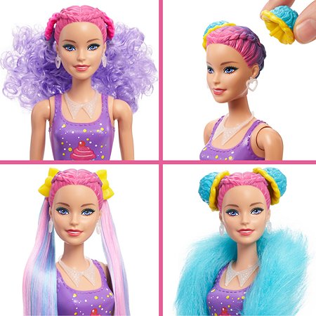 Набор Barbie Кукла из серии Блеск Сменные прически в непрозрачной упаковке (Сюрприз) HBG39 - фото 8