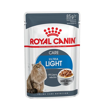 Корм влажный для кошек ROYAL CANIN Ultra light 85г склонных к полноте пауч