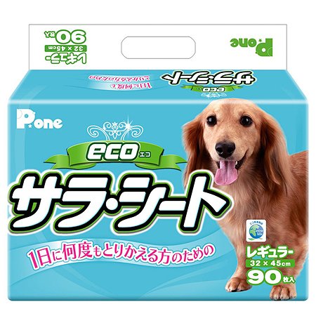 Пеленки для собак P.One Эко 3слойные с антибактериальным наполнением средние 90шт