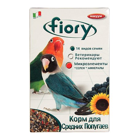 Корм для попугаев Fiory Parrocchetti Africa средних 800г