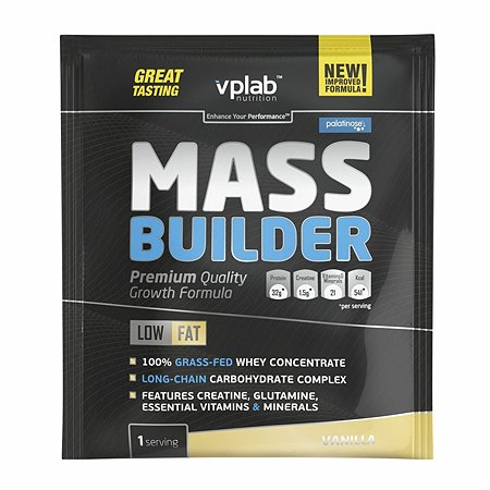 Гейнер VPLAB Mass Builder ваниль 100г