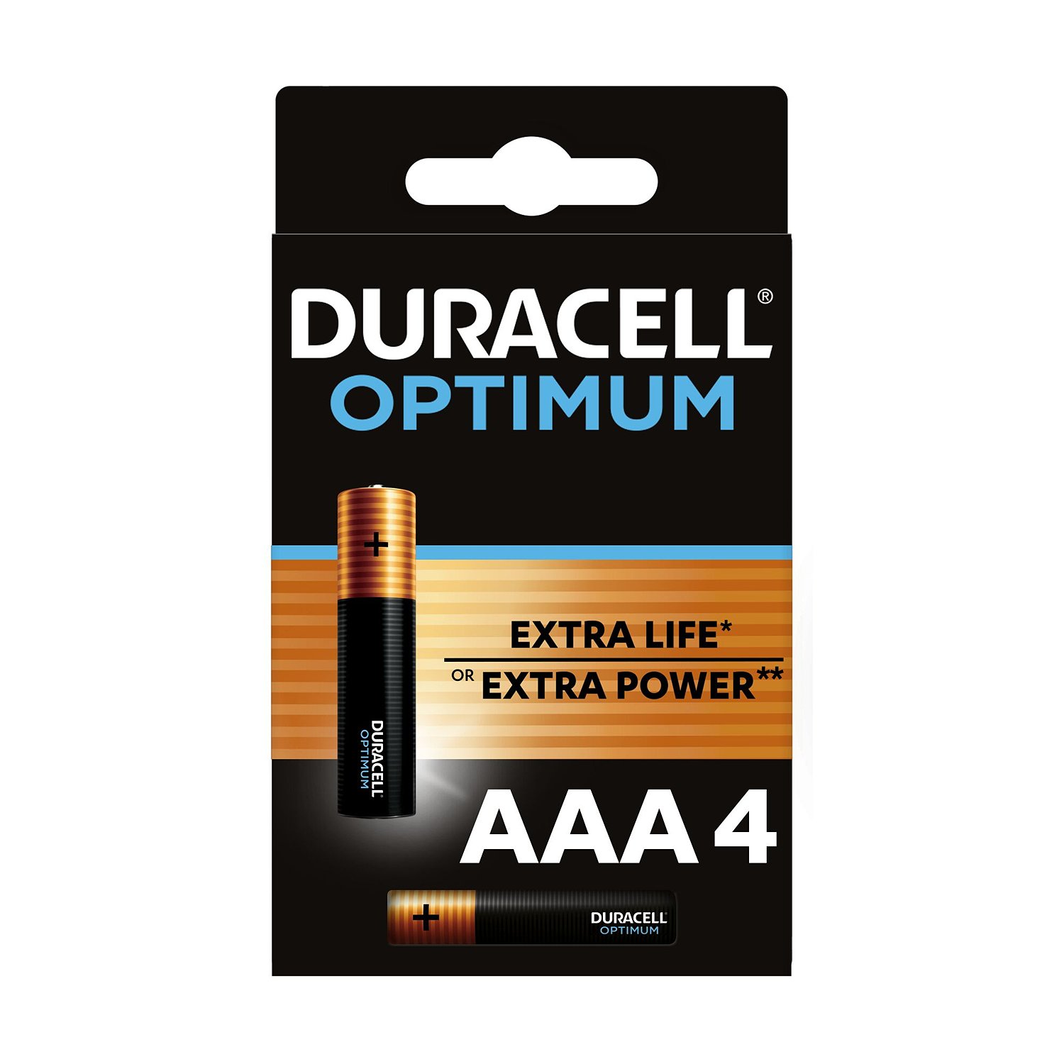 Батарейки Duracell Optimum AAA 4шт 5014062 - фото 1