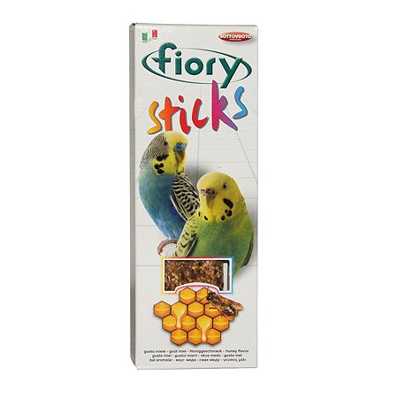 Лакомство для попугаев Fiory Sticks Палочки с медом 30г 2шт
