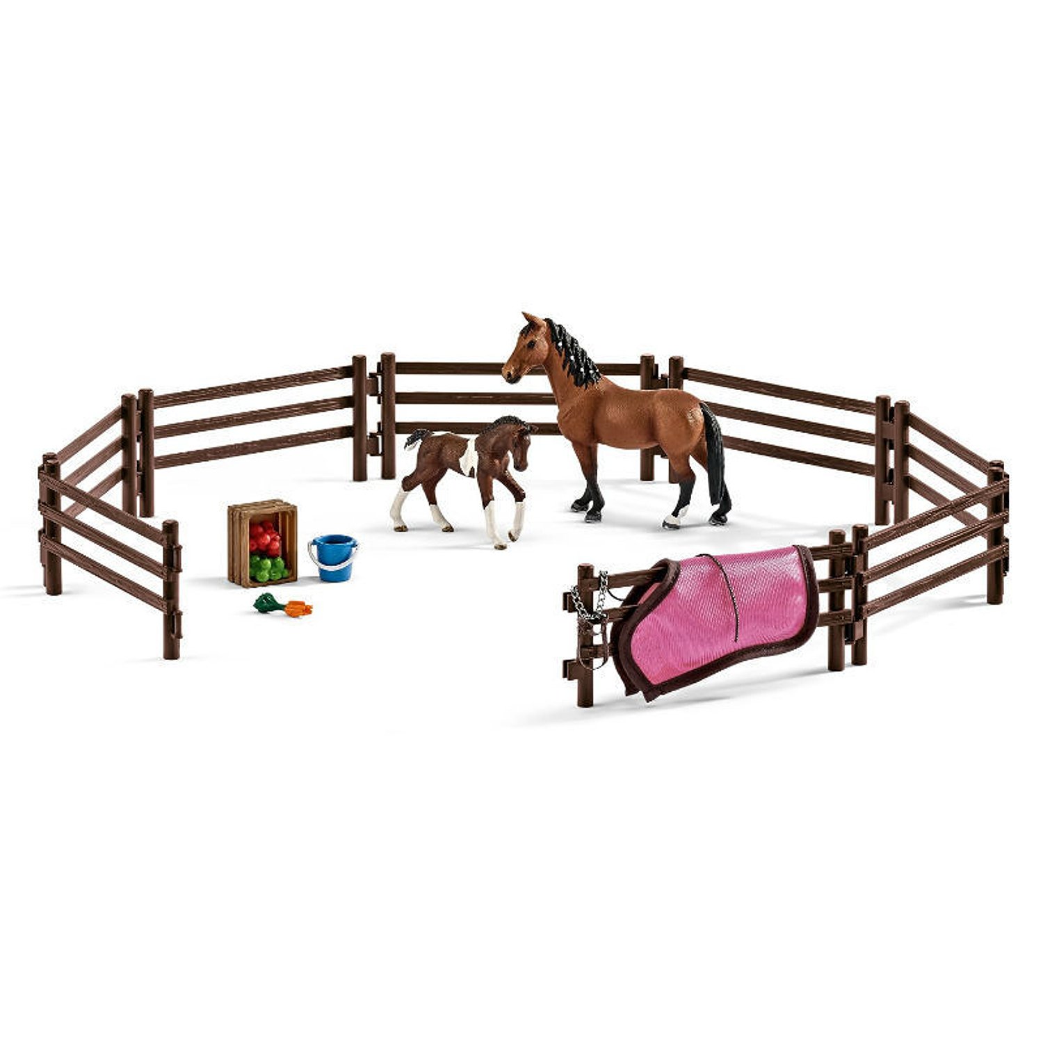 Игровой набор Schleich загон для лошадей с Тори и принцессой