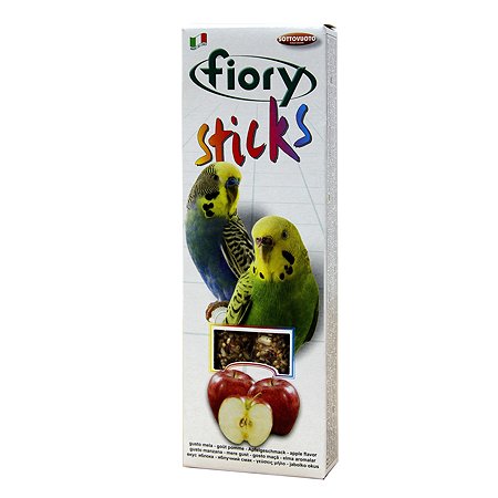 Лакомство для попугаев Fiory Sticks Палочки с яблоком 30г 2 шт