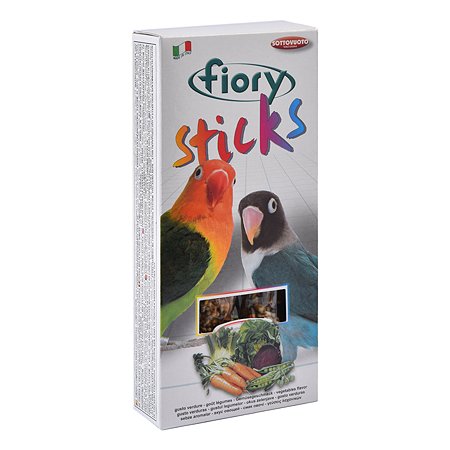 Лакомство для попугаев Fiory Sticks для средних Палочки с овощами 60г 2шт
