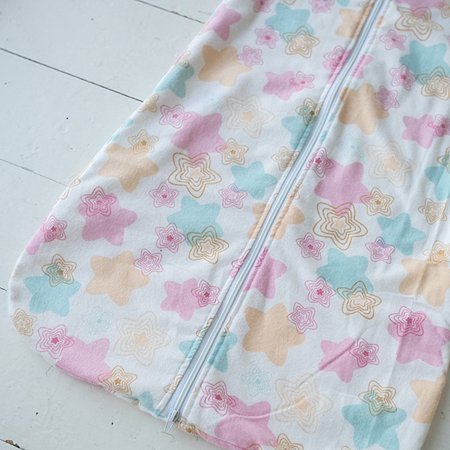 Одеяло-спальный мешок Lemur Studio 88см Фланель Розовые звезды - фото 2