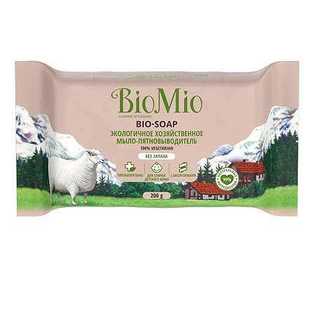 Мыло хозяйственное BioMio без запаха 200г - фото 7