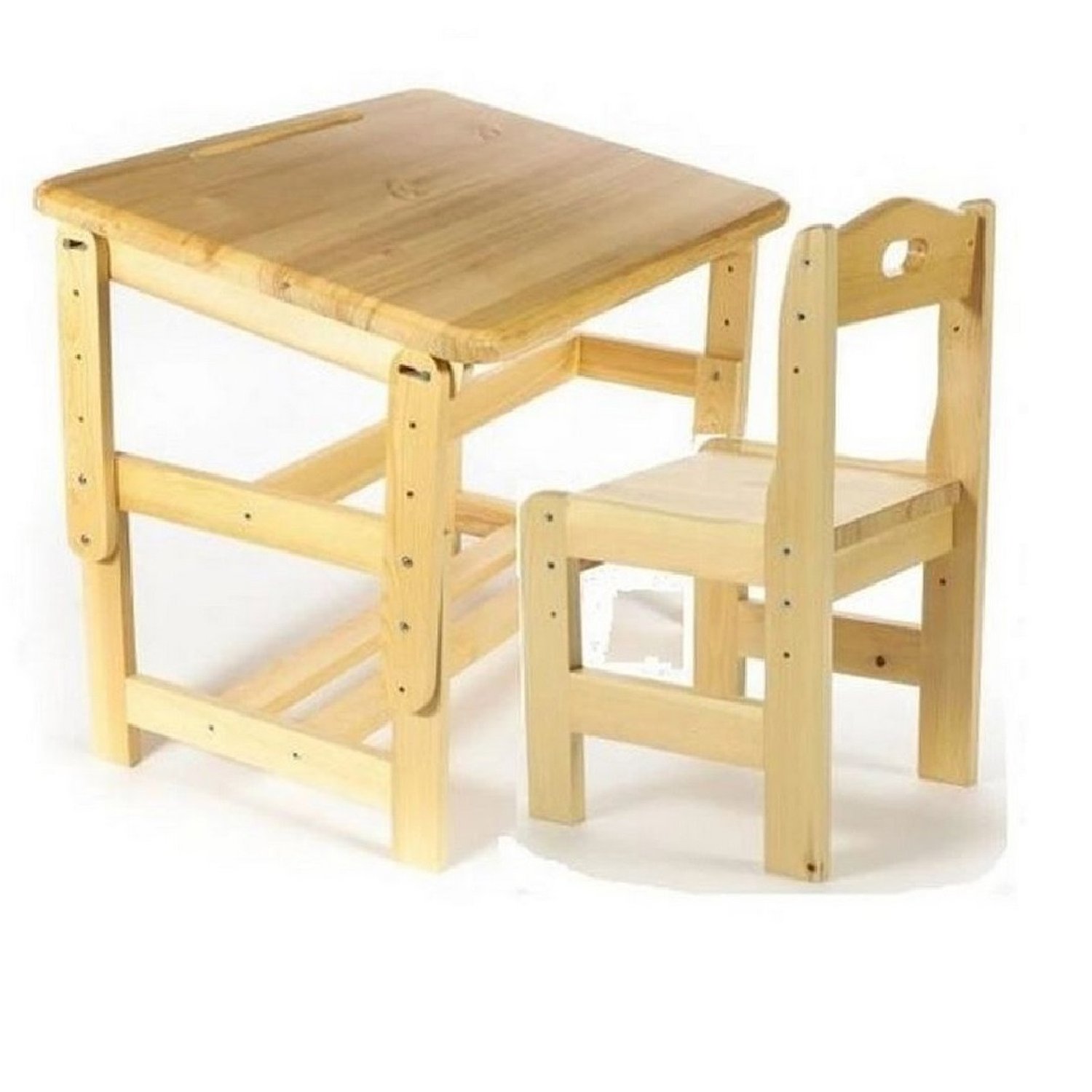 Детский стол и стул деревянный
