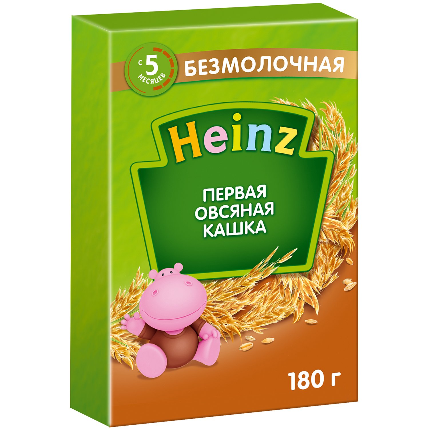 Каша Heinz безмолочная Первая овсянка-пребиотик 180г с 5месяцев - фото 1