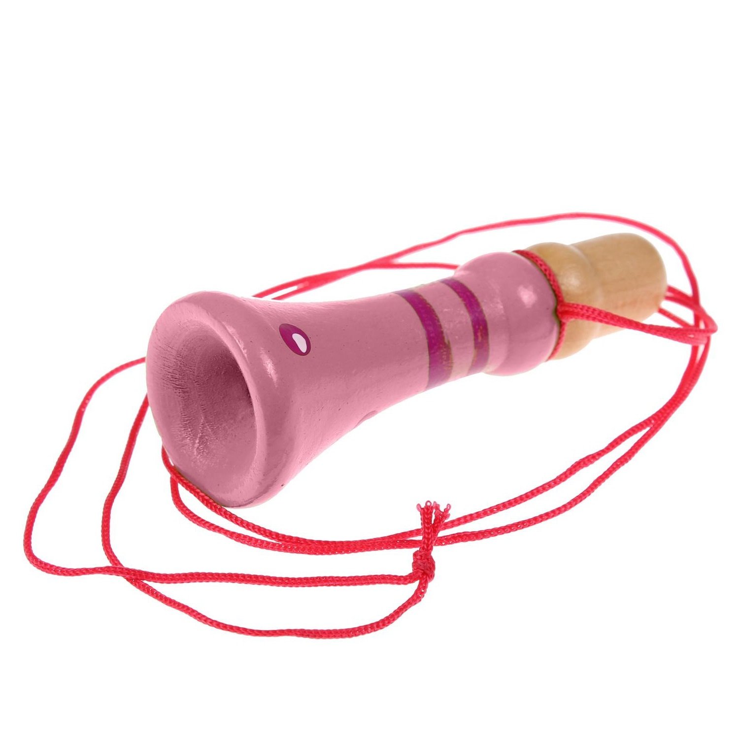 Свисток-дудочка BRADEX деревянный на шнурке Розовый DE 0535 - фото 2