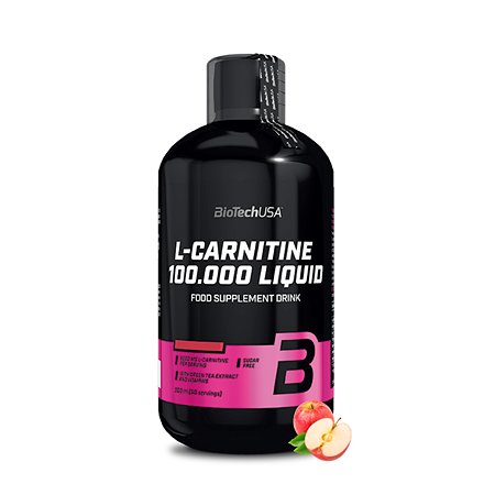 L-Карнитин BiotechUSA L-Carnitine 100.000 Liquid 500 мл. Яблоко - фото 1