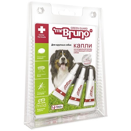 Капли для собак Mr.Bruno репеллентные крупных пород 4мл 56199