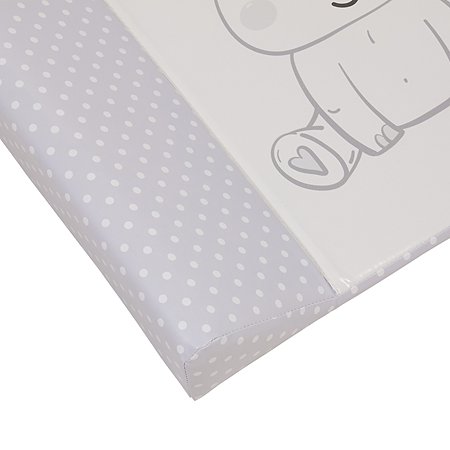 Доска пеленальная для детских кроватей Polini kids Бегемотик Серый - фото 4