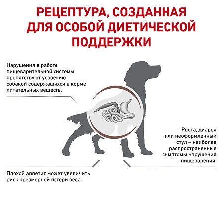 Корм для собак ROYAL CANIN Gastro Intestinal Gl25 при нарушении пищеварения 15кг - фото 4
