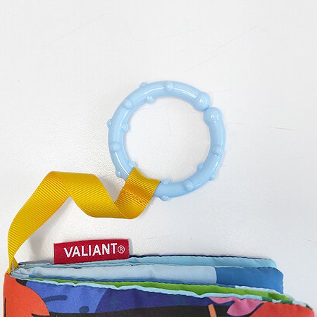 Книжка-игрушка VALIANT для малышей «Изучаем джунгли» с прорезывателем и подвесом - фото 5
