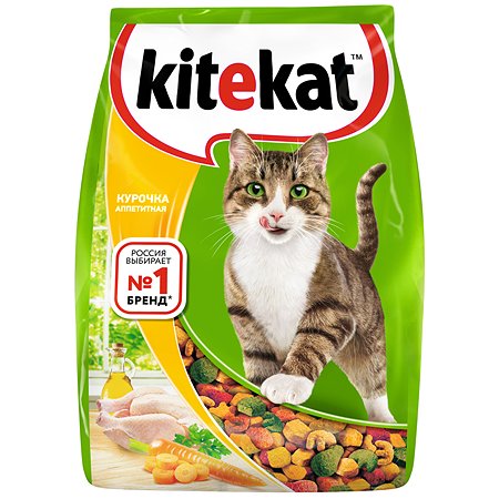Корм сухой для кошек KiteKat 350г аппетитная курочка