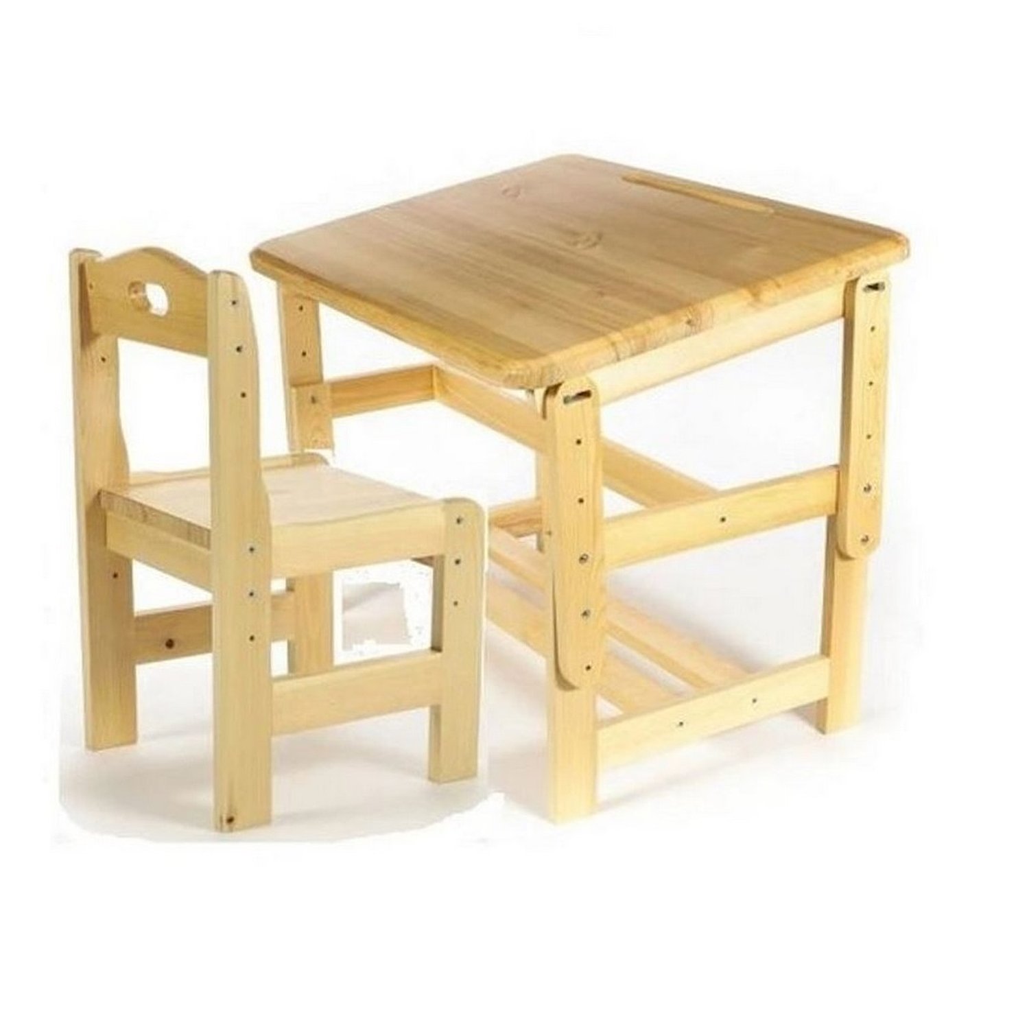 детский стол и стульчик из дерева