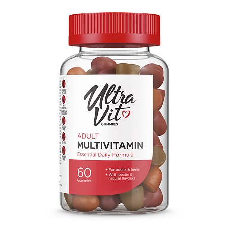 Комплекс витаминов ULTRAVIT Gummies 60таблеток