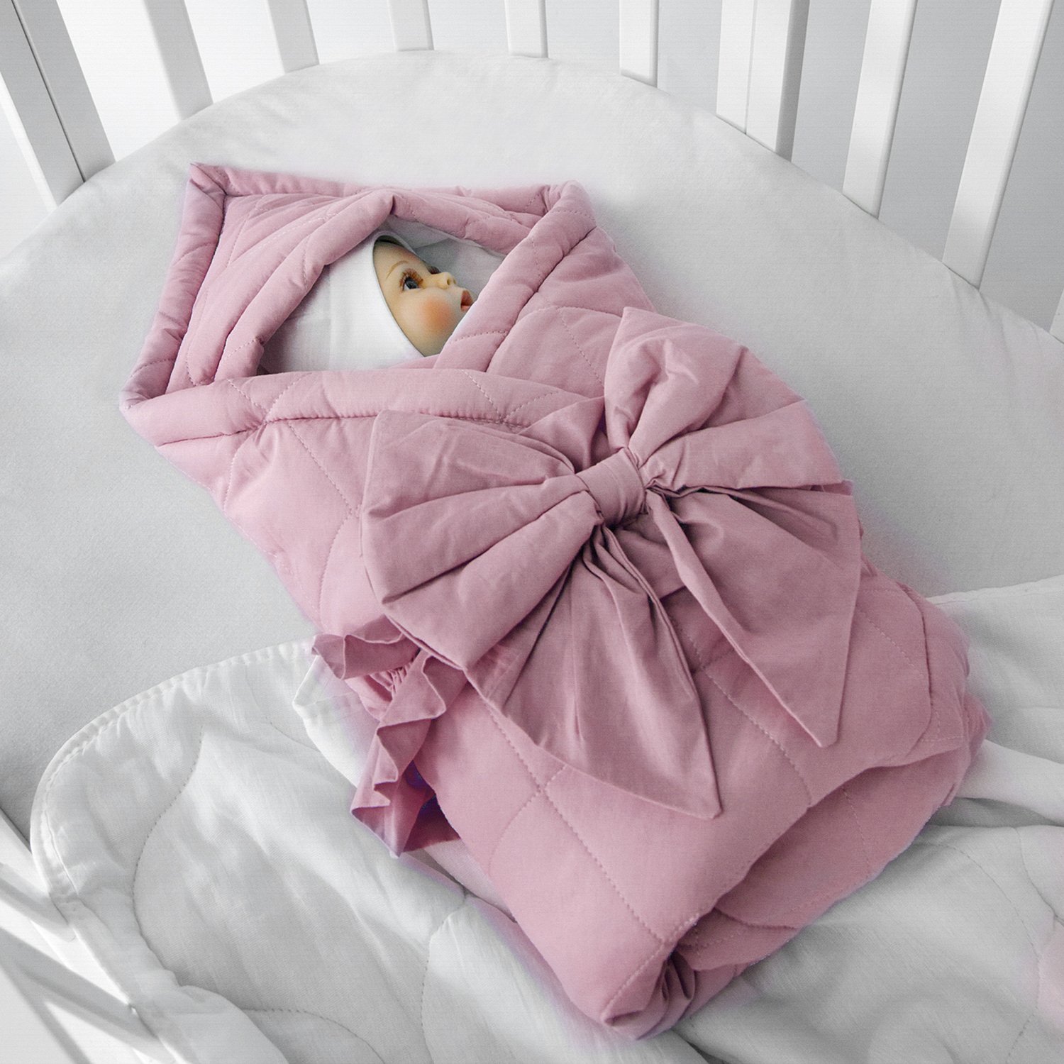 Конверт-одеяло на выписку Amarobaby Lullaby Розовый - фото 11
