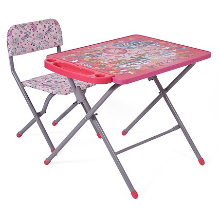 Комплект детской мебели Фея Досуг №201 Алфавит розовый