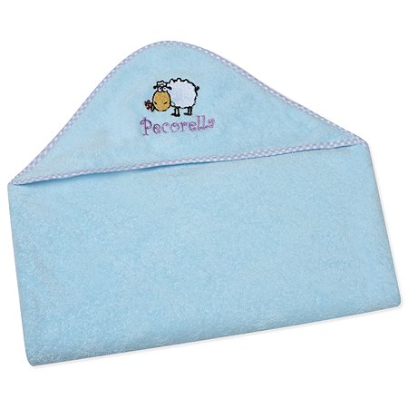 Полотенце с капюшоном Pecorella Голубое